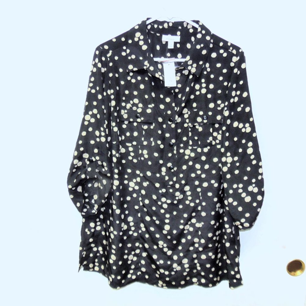 NWT Dress Barn Polka Dotted Top
